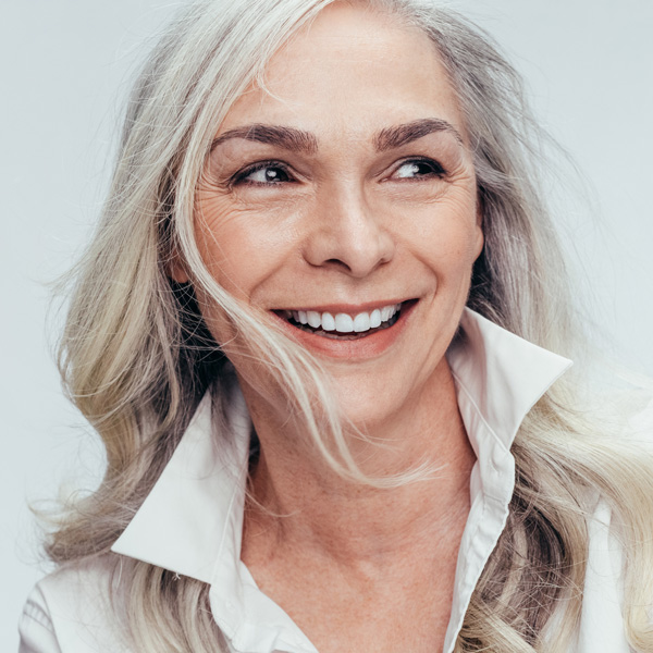 senior woman smiling